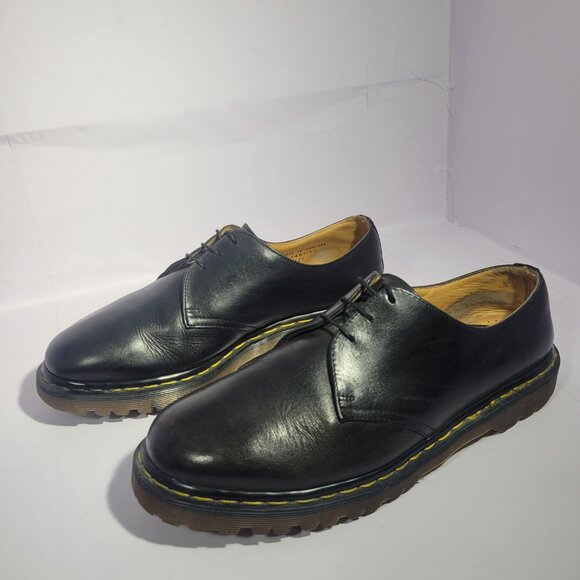 VTG Dr Martens 1461 Men\'s Size 11 Black Leather Oxford Shoes Made In England main image 4